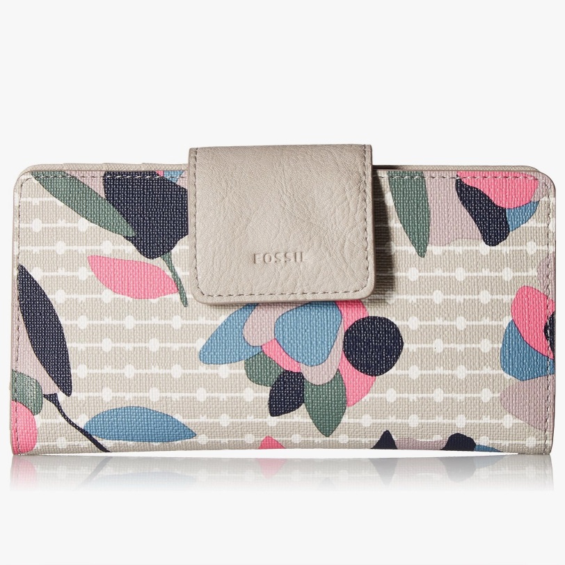 Fossil Floral Emma Rfid Tab Clutch / Wallet